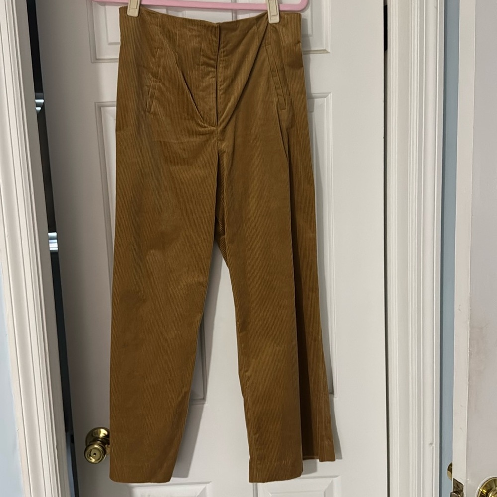 Veronica Beard Corduroy Tan Pants Size 10 NWT